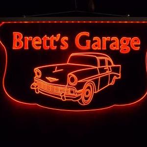 Personalized Man Cave, Garage 57 Chevy Car Sign,..