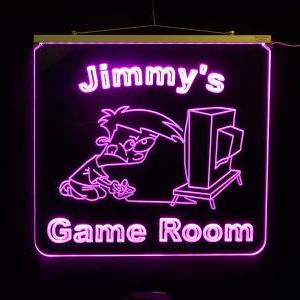 Personalized Game Room, Man Cave, Garage Led Sign,..