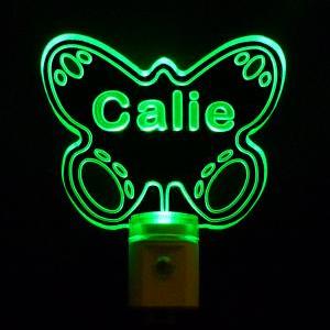 Kids Personalized Butterfly LED Nig..
