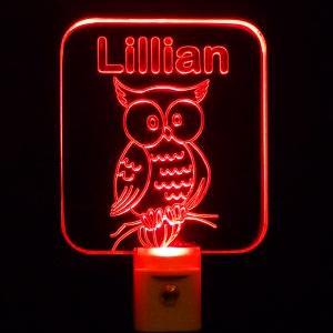 Personalized Custom Owl LED Night L..