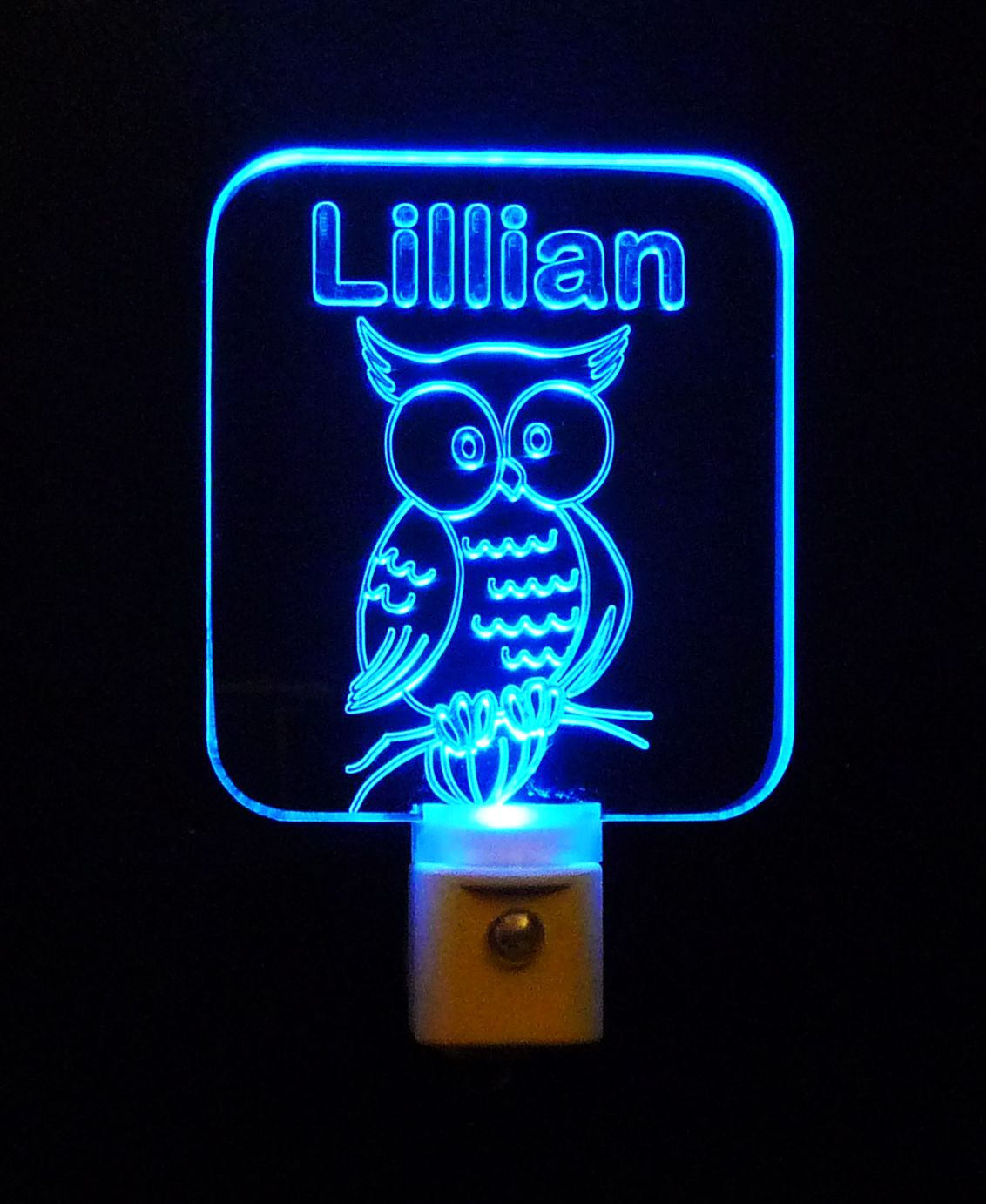 Personalized Custom Owl LED Night Light